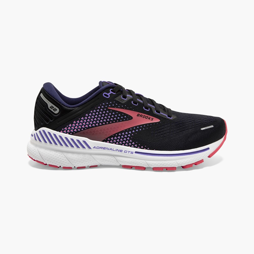 Chaussure Running Brooks Adrenaline GTS 22 Grise Foncé Femme | XYF-7460723